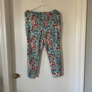 Belle Body by Kim Gravel Women's Paisley Ankle Joggers (MP) Brand New